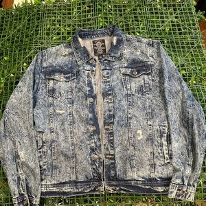 Buffalo David Bitton - Acid Wash Denim Jacket Men’s  sz XL